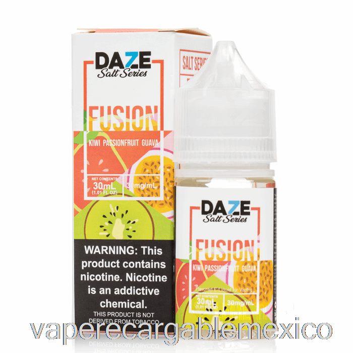 Vape Recargable Kiwi Maracuyá Guayaba - 7 Sales Daze - 30ml 50mg